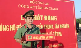 Công an An Giang phát động ủng hộ đồng bào bị lũ lụt