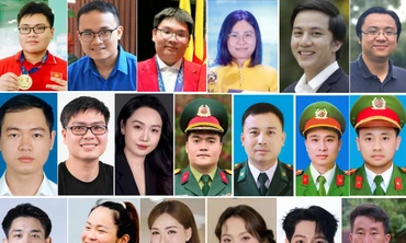 19 đề cử Giải thưởng Gương mặt trẻ Việt Nam tiêu biểu năm 2025: Lê Kiến Thành, Trần Minh Hoàng, Nguyễn Lương Thái Duy, Lệ Hằng, Phạm Anh Tuấn, Nguyễn Phạm Nhất Thiên Minh, Nguyễn Chí Đông, Phạm Chí Nhu, Lê Thị Hồng, Đoàn Văn Chí, Nguyễn Văn Thành, Nguyễn Hữu Dũng, Quốc Khánh, Đình Bắc, Nguyễn Hương, Nguyễn Thị Hòa (Hòa Minzy), Phương Mỹ Chi, Nguyễn Đức Phúc, Mùa A Thi (lần lượt từ trái qua phải, từ trên xuống dưới).