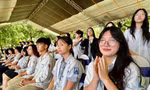 Học sinh Hà Nội trong lễ ra quân thi học sinh giỏi quốc gia năm nay.