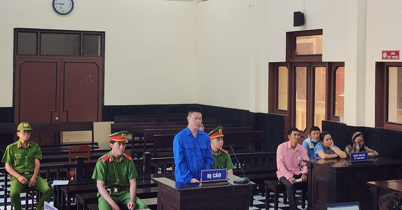 Bị cáo Khanh tại phiên tòa.
