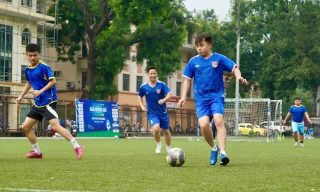 Giải bóng đá Tứ Hùng - Tiền Phong Champions lan toả tinh thần thể thao và trách nhiệm cộng đồng