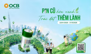 'Pin cũ hóa xanh – Trái đất thêm lành', OCB tiếp tục lan tỏa lối sống tích cực đến cộng đồng