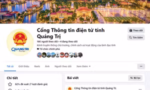Quảng Trị thành lập Fanpage 'Cổng Thông tin điện tử Quảng Trị' 