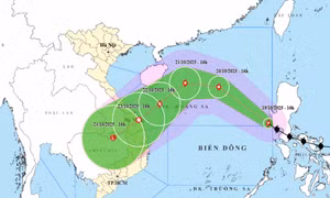 Bão vào Biển Đông, diễn biến rất khó lường