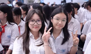 Học sinh Trường THCS Cầu Giấy - Hà Nội.