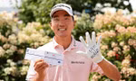 Cú putt hơn 7 mét đưa Michael Kim vào ngôi đền huyền thoại của PGA Tour