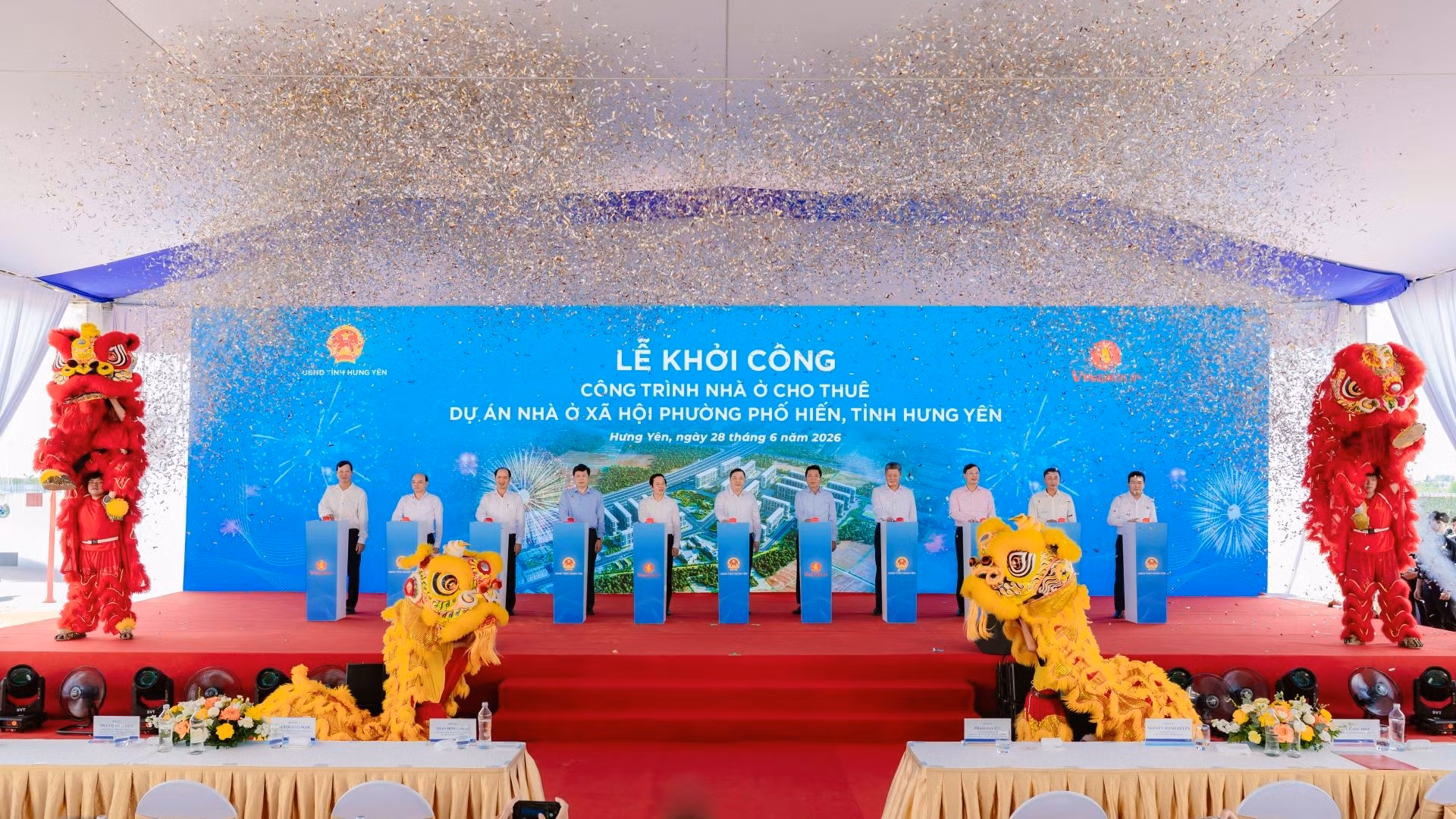 Vingroup khởi công công trình nhà ở cho thuê Dự án nhà ở xã hội phường Phố Hiến, tỉnh Hưng Yên