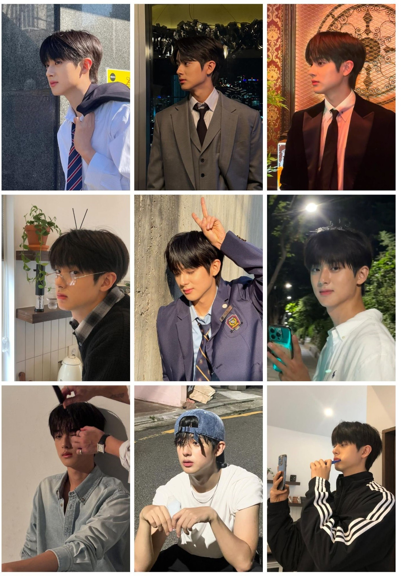Được khen là "nam thần không góc chết" nhưng Kim Minkyu lại "chấp niệm" với chụp ảnh góc mặt trái. Quá nửa hình trên Instagram của anh đều là góc nghiêng. minkyu.jpg