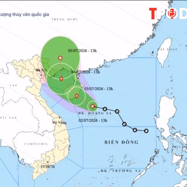 NÓNG 2/7: Tin bão áp thấp nhiệt đới mới nhất