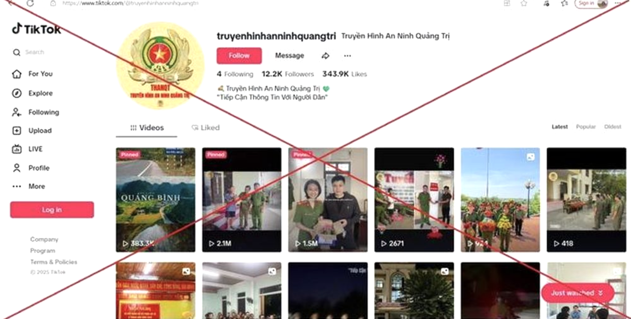 Trang Tiktok "Truyền hình An Ninh Quảng Trị" là giả mạo trang-tiktok-truyen-hinh-an-ninh-quang-tri-la-gia-mao.png