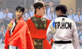 Nam sinh 2K8 vừa ôn thi tốt nghiệp vừa cháy hết mình với đam mê Taekwondo