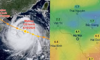 Dự báo mới về bão số 11 Matmo: Có thể sẽ không đổ bộ Quảng Ninh