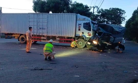 Xe cứu hộ gây tai nạn liên hoàn trên Quốc lộ 26