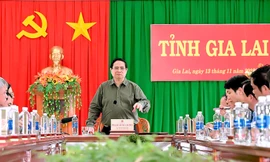 Thủ tướng Phạm Minh Chính làm việc với lãnh đạo tỉnh Gia Lai