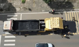 Quốc lộ 19 vừa làm xong đã hư hỏng nặng