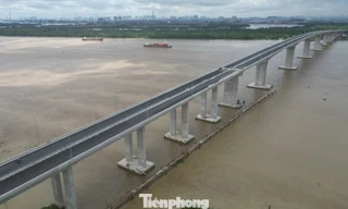 Hình ảnh cầu lớn nhất trên tuyến Vành đai 3 TPHCM trước ngày thông xe