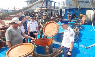 Phát hiện tàu chở 230.000 lít dầu DO không rõ nguồn gốc ở vùng biển phía Nam