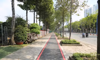 Làn đường dành riêng cho xe đạp đầu tiên ở TPHCM được khai thác từ ngày mai