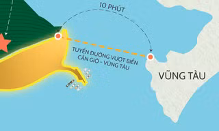 TPHCM muốn làm tuyến đường vượt biển Cần Giờ - Vũng Tàu