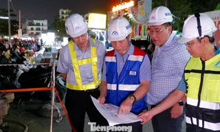Xuyên đêm trên công trường dự án metro TPHCM hơn 55.000 tỷ đồng