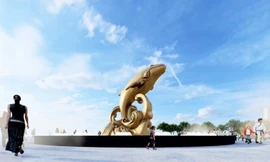 Sắp có biểu tượng Cá Ông cao 8m bằng đồng đỏ ở Vũng Tàu