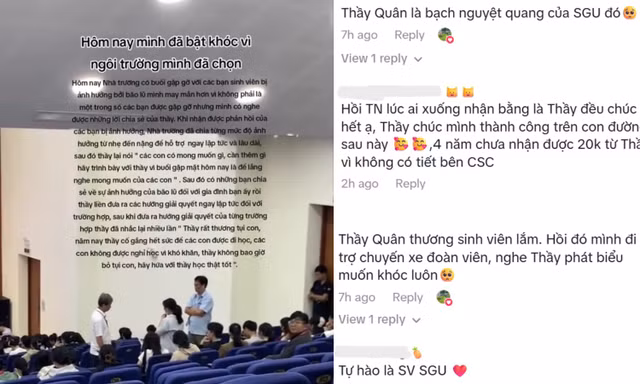 ĐH Sài Gòn tổ chức gặp mặt sinh viên bị ảnh hưởng bởi mưa lũ, đưa ra hướng hỗ trợ