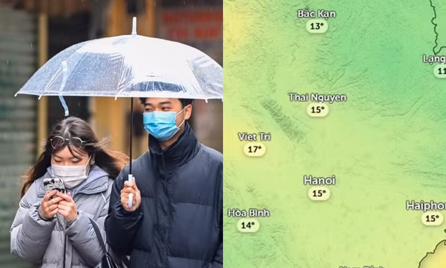 Hà Nội sắp lạnh nhất từ đầu mùa lại còn kèm mưa, kéo dài đến bao giờ?
