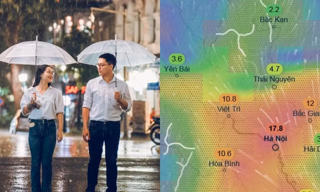 Thủ đô Hà Nội có khả năng mưa dông vào dịp cuối tuần