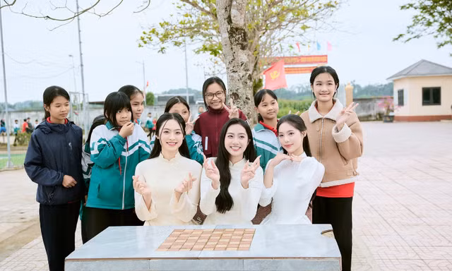 Top 3 Hoa hậu Việt Nam 2024 hoàn thành dự án nhân ái "Mái trường mơ ước" tại Hà Tĩnh