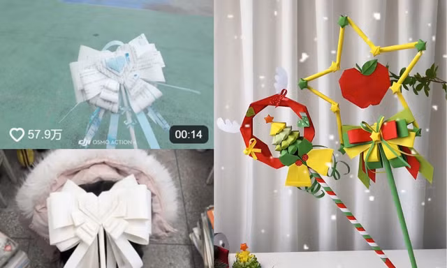 Trend "đũa phép" giấy gây sốt Douyin: Tự tay hô biến "phép thuật" đón Giáng sinh