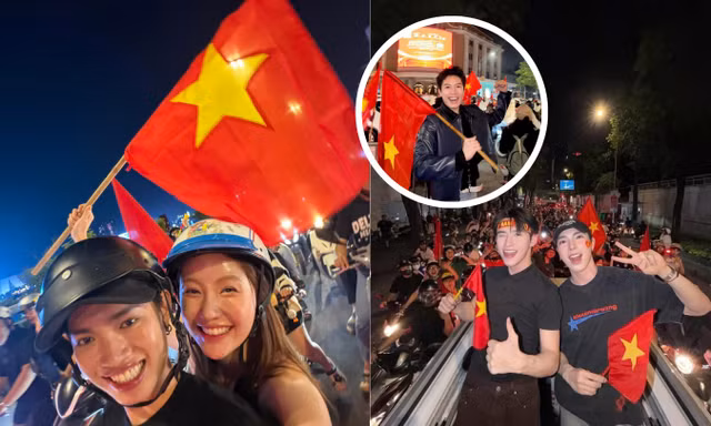 Sao Việt mừng U22 Việt Nam vô địch SEA Games 33: Pháp Kiều "đi bão" với "bạn gái" 
