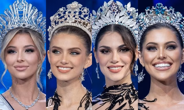 4 nàng hậu quốc tế "nuốt mic" trên sân khấu khi trả lời chung câu hỏi ứng xử