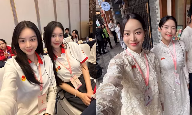 Hoa hậu Thanh Thủy, Á hậu Châu Anh tham gia hành trình nghiên cứu học tập tại Trung Quốc