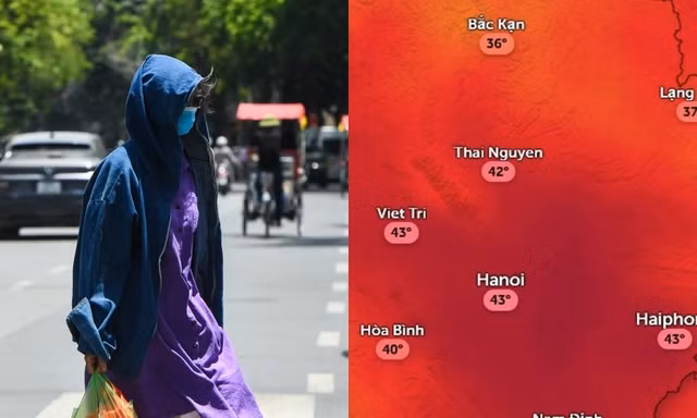 Hà Nội tăng nhiệt, dự báo nhiệt độ cảm nhận chạm ngưỡng 43 độ C