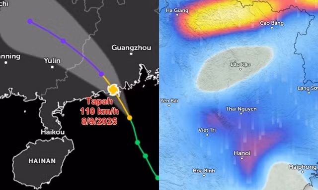 Hoàn lưu bão số 7 Tapah gây ảnh hưởng thế nào tới thời tiết Hà Nội? 