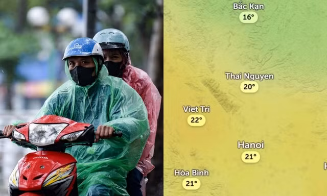 Dự báo Hà Nội vừa mưa vừa lạnh trong sáng 29/4, nhiệt độ chỉ 22 độ C