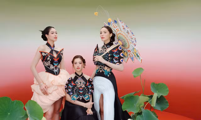 Dàn Hoa hậu Việt Nam Kỳ Duyên, Tiểu Vy, Thanh Thủy hội ngộ trong bộ ảnh đón Trung Thu
