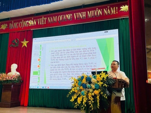 Đại biểu phát biểu tại hội nghị. bac-ninh.jpg