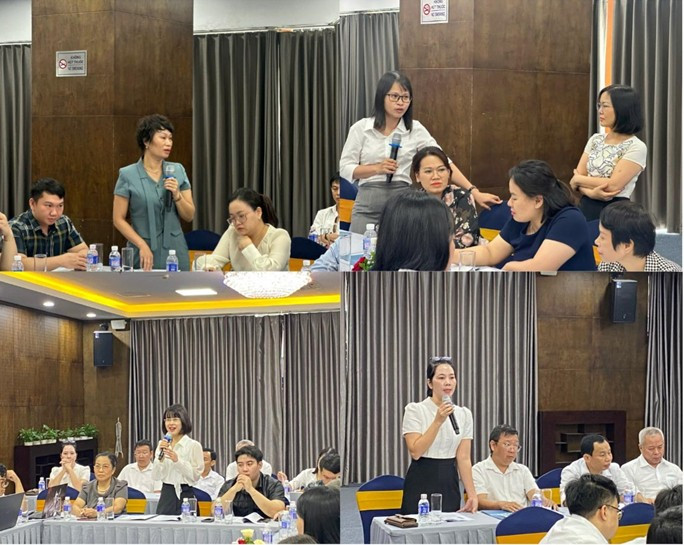 Các đại biểu chia sẻ tại hội nghị. hoi-nghi-chi-huong.png