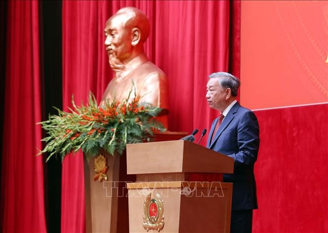 Tổng Bí thư Tô Lâm phát biểu. Ảnh: Phạm Kiên/TTXVN