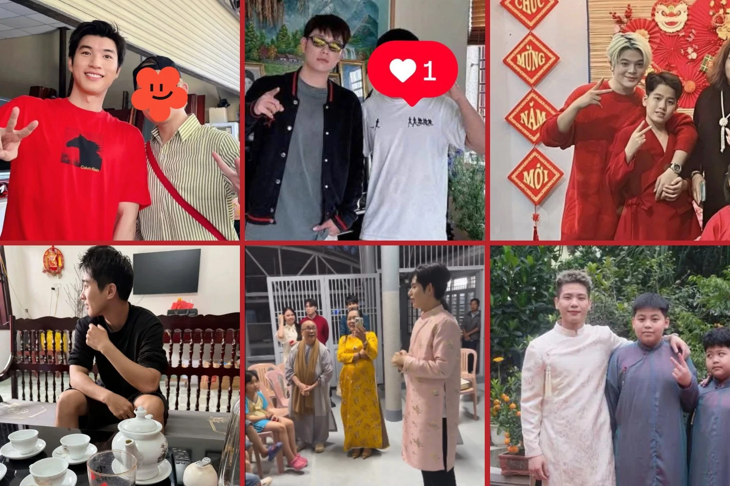 Dàn Anh Trai Say Hi Khoe Ảnh Tết Đời Thường: Từ HIEUTHUHAI Đến HURRYKNG Gây Bão MXH