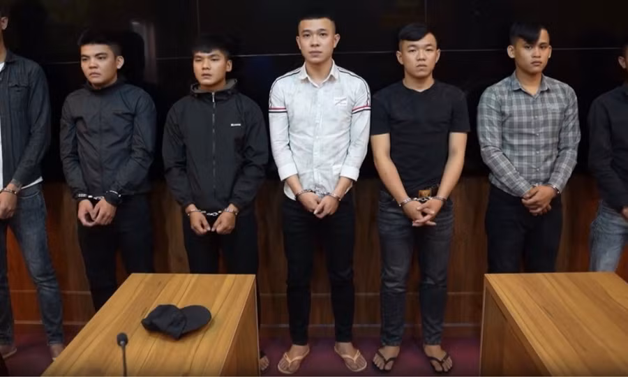 Nhóm đối tượng bị khởi tố.