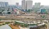 Hình ảnh mới nhất về nút giao Vành đai 3,5 - Đại lộ Thăng Long hơn 2.380 tỷ đồng