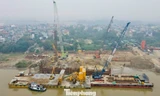 Toàn cảnh dự án cầu Tứ Liên gần 20.000 tỷ sau 7 tháng triển khai
