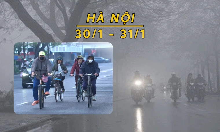 Hà Nội mưa phùn sương mù trời hạ nhiệt