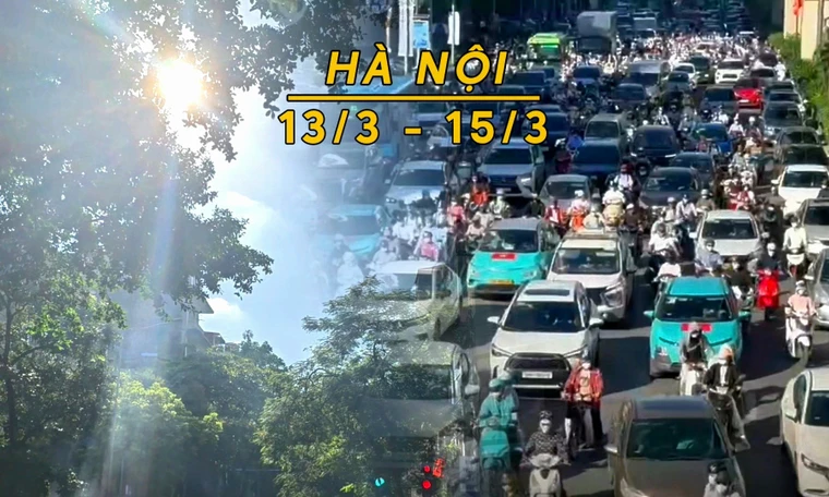 Giữa tháng 3 Hà Nội mù rét sáng sớm, trưa hửng nắng