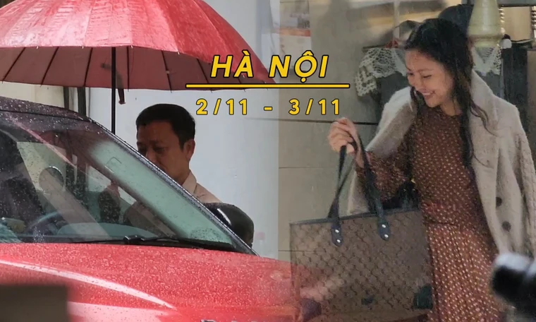 Đầu tháng 11, không khí lạnh tràn về khiến Hà Nội có mưa rải rác