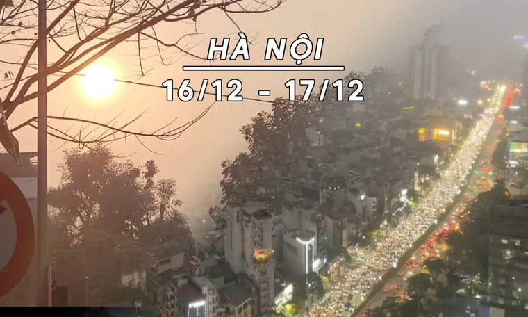 Hà Nội không mưa, âm u trời rét