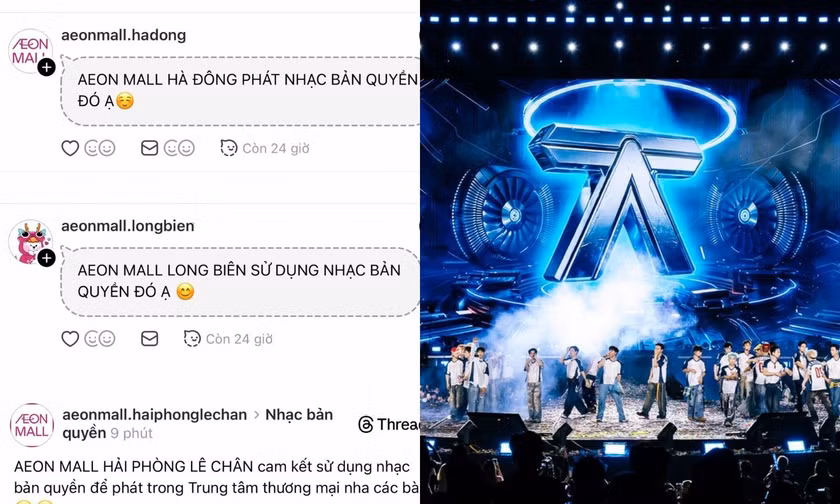 Hàng loạt chi nhánh của TTTM AEON MALL khẳng định sử dụng nhạc có bản quyền