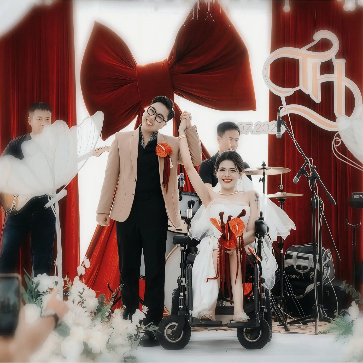 Cặp đôi tổ chức lễ cưới vào ngày 27/7 vừa qua.